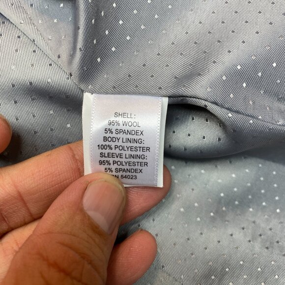 Banana Republic Blazer Womens 8 Gray One Button Wool Blend Jacket - Picture 8 of 14